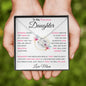 To My Precious Daughter- Love Mom Pink Words
