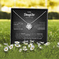 To My Daughter-- From Dad Love You Forever-- Love Knot