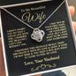 To My Beautiful Wife-- I Squeezed This Necklace Really Tight