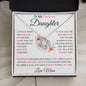 To My Precious Daughter- Love Mom Pink Words