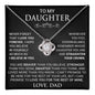 To My Daughter-Love Dad- Never Forget You Are Braver Blk Crown