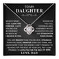 To My Daughter Never Forget I Love You- Straighten Your Crown Love Dad
