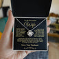 To My Beautiful Wife-- I Squeezed This Necklace Really Tight