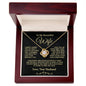 To My Beautiful Wife-- I Squeezed This Necklace Really Tight