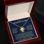 To My Daughter In Law- MIL Love Knot Necklace