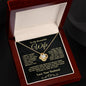 To My Beautiful Wife-- I Squeezed This Necklace Really Tight