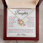 To My Precious Daughter- Love Mom Pink Words