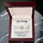 I Am Sorry | I Did Something I Can't Take Back | Wht Blk | Love Knot Necklace