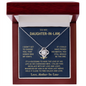 To My Daughter In Law- MIL Love Knot Necklace