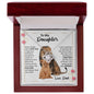 To My Daughter - Pink Heart Lions Love Dad