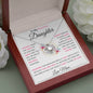 To My Precious Daughter- Love Mom Pink Words