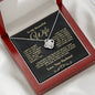 To My Beautiful Wife-- I Squeezed This Necklace Really Tight