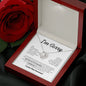 I Am Sorry | I Did Something I Can't Take Back | Wht Blk | Love Knot Necklace