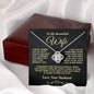 To My Beautiful Wife-- I Squeezed This Necklace Really Tight