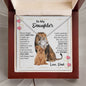 To My Daughter - Pink Heart Lions Love Dad