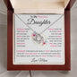 To My Precious Daughter- Love Mom Pink Words