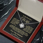 To My Beautiful Wife-- I Squeezed This Necklace Really Tight