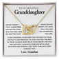 To My Beautiful Granddaughter- Love Grandma Interlock