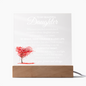 To My Beautiful Daughter | Perfectly Right | Acrylic Plaque