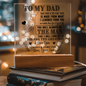 To My Dad | You Will Always Be The Man | Square Acrylic Plaque