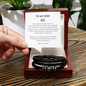 To My Son | Leather Bracelet | Love you Forever