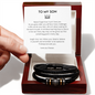 To My Son | Leather Bracelet | Love you Forever