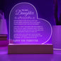 To My Daughter - Love You Forever Plaque