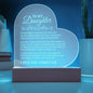 To My Daughter - Love You Forever Plaque