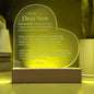 To My Son| Never Forget I Love You | Heart Plaque
