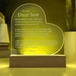 To My Son| Never Forget I Love You | Heart Plaque