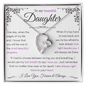 To My Beautiful Daughter | Pages of Life End Purple | Forever Love Necklace