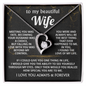To My Beautiful Wife | Always & Forever | Forever Love Necklace