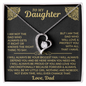 To My Daughter | Always My Little Girl -- Love, dad | Forever Love Necklace