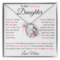 To My Precious Daughter- Love Mom | Pink | Forever Love Necklace