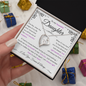To My Beautiful Daughter | Pages of Life End Purple | Forever Love Necklace