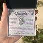 To My Beautiful Daughter | Pages of Life End Purple | Forever Love Necklace