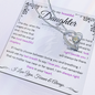 To My Beautiful Daughter | Pages of Life End Purple | Forever Love Necklace