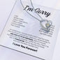 I Am Sorry| I Did Something I Can't Take Back | Wth Blk | Forever Love Necklace