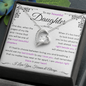 To My Beautiful Daughter | Pages of Life End Purple | Forever Love Necklace