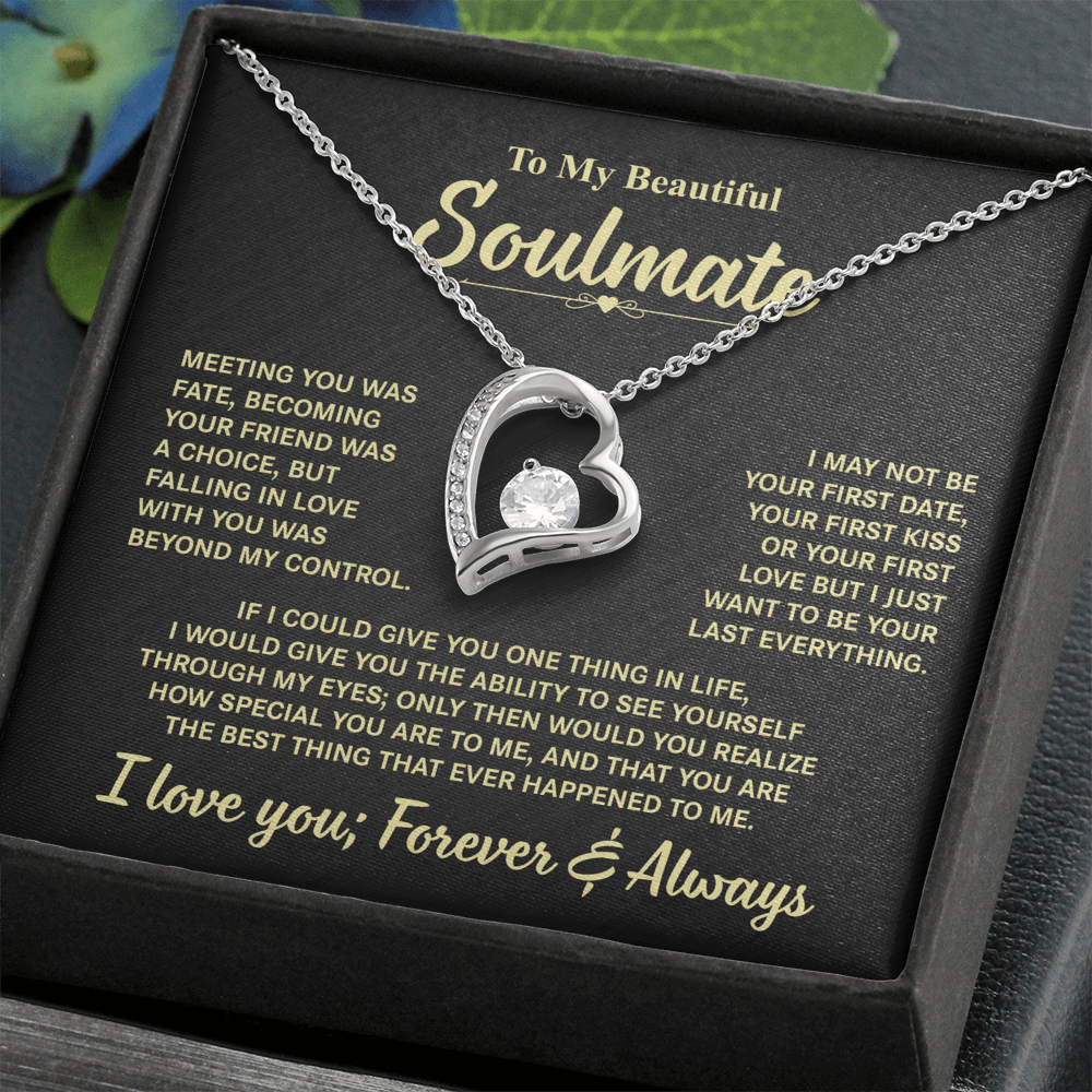 To My Beautiful Soulmate | Forever Love Necklace