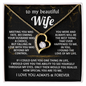 To My Beautiful Wife | Always & Forever | Forever Love Necklace