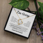 I Am Sorry| I Did Something I Can't Take Back | Wth Blk | Forever Love Necklace