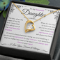 To My Beautiful Daughter | Pages of Life End Purple | Forever Love Necklace