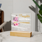 To My Daughter | Whenever You Feel Overwhelmed | Always My Baby Girl | Acrylic Plaque