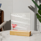 To My Beautiful Daughter | Perfectly Right | Acrylic Plaque