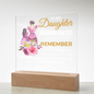 To My Daughter | Whenever You Feel Overwhelmed | Always My Baby Girl | Acrylic Plaque