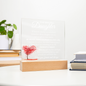 To My Beautiful Daughter | Perfectly Right | Acrylic Plaque