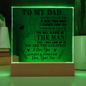 To My Dad | You Will Always Be The Man | Square Acrylic Plaque