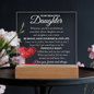To My Beautiful Daughter | Perfectly Right | Acrylic Plaque
