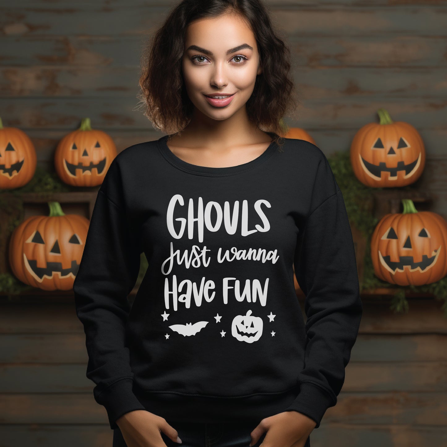 Gouls wanna have fun Crewneck Pullover Sweatshirt